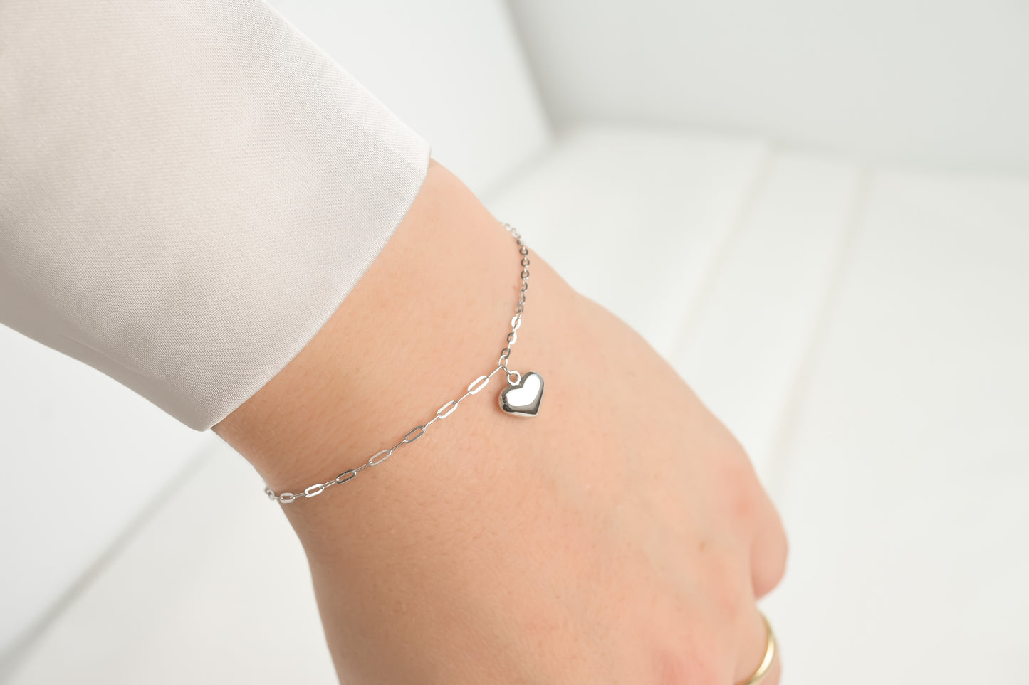 Puffy Heart Bracelet