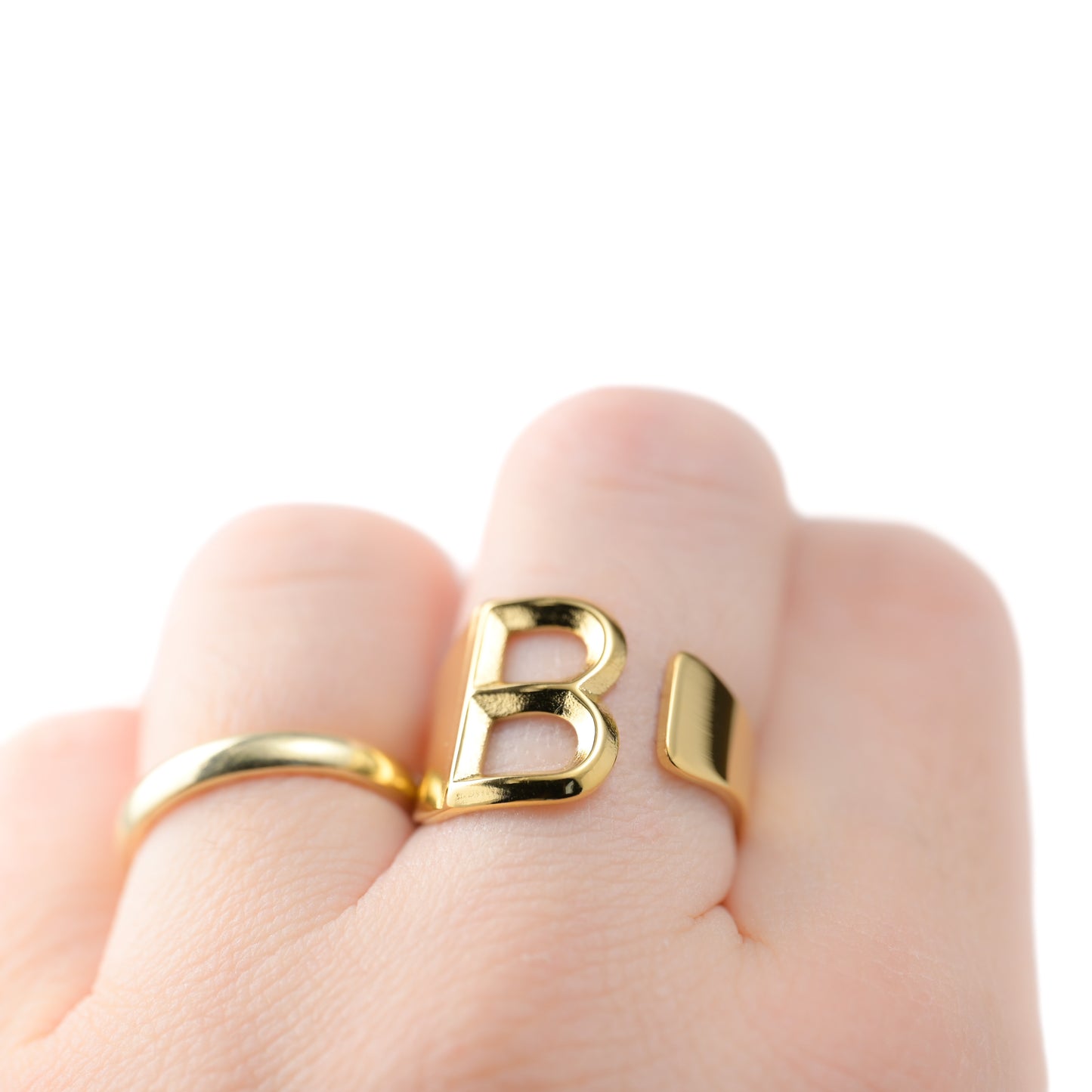 Open Chunky Initial Ring