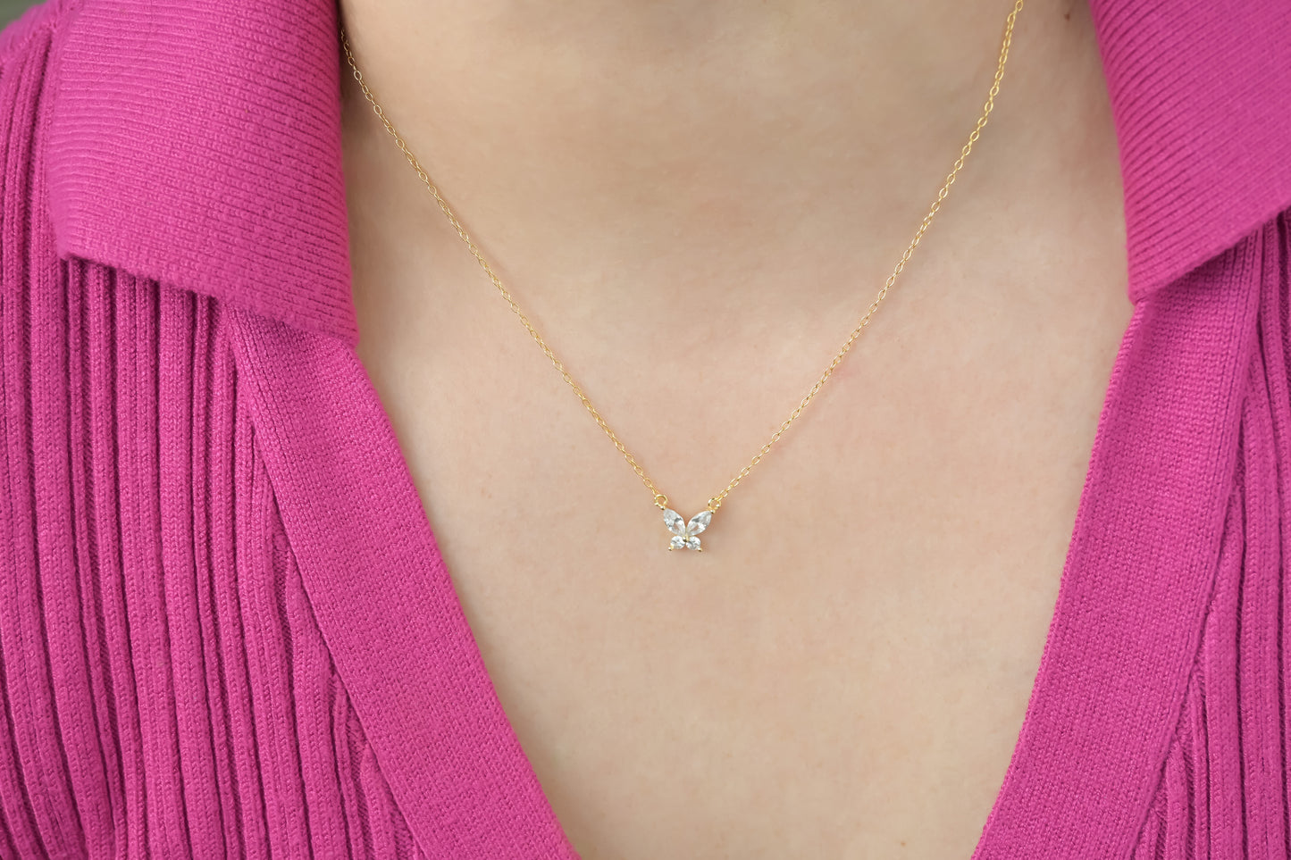 Marquise Butterfly Necklace