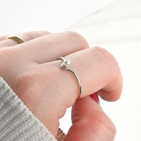 Open Pearl Ring