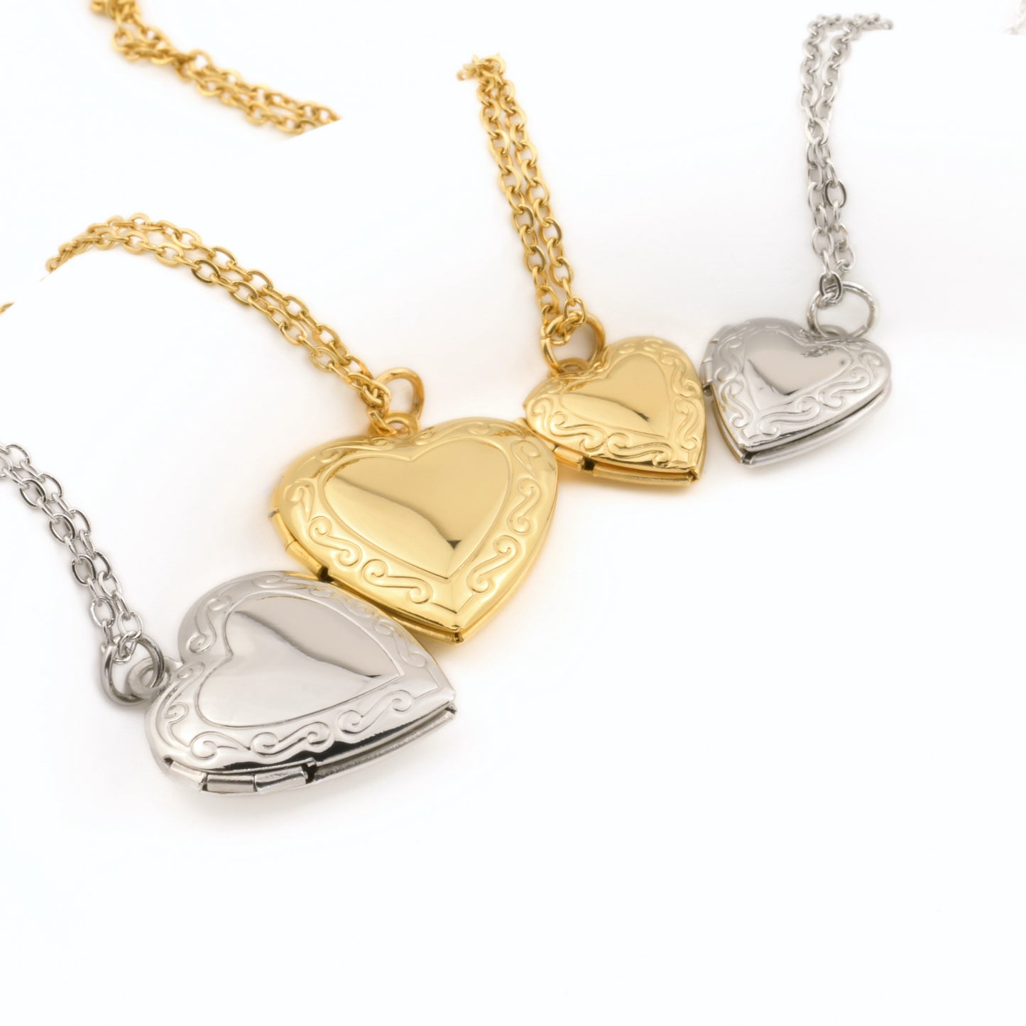 Heart Locket Pendant Necklace