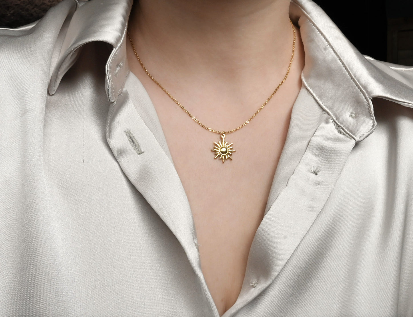 Vintage Sun Necklace