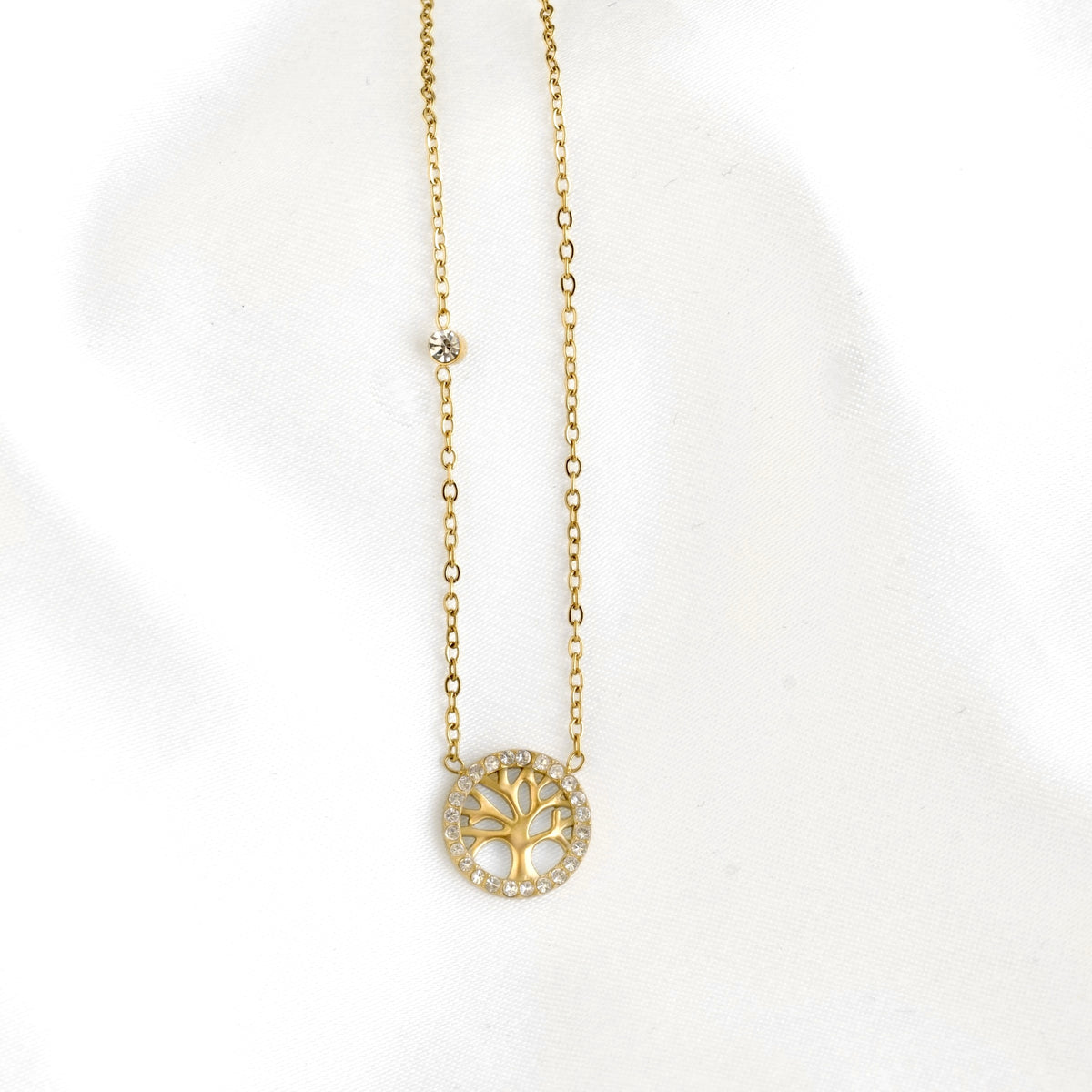 Gold Tree of Life Necklace - Stainless Steel