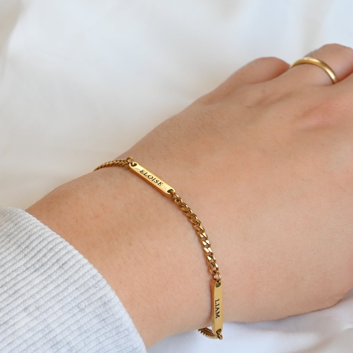 Multiple Name Bars Bracelet