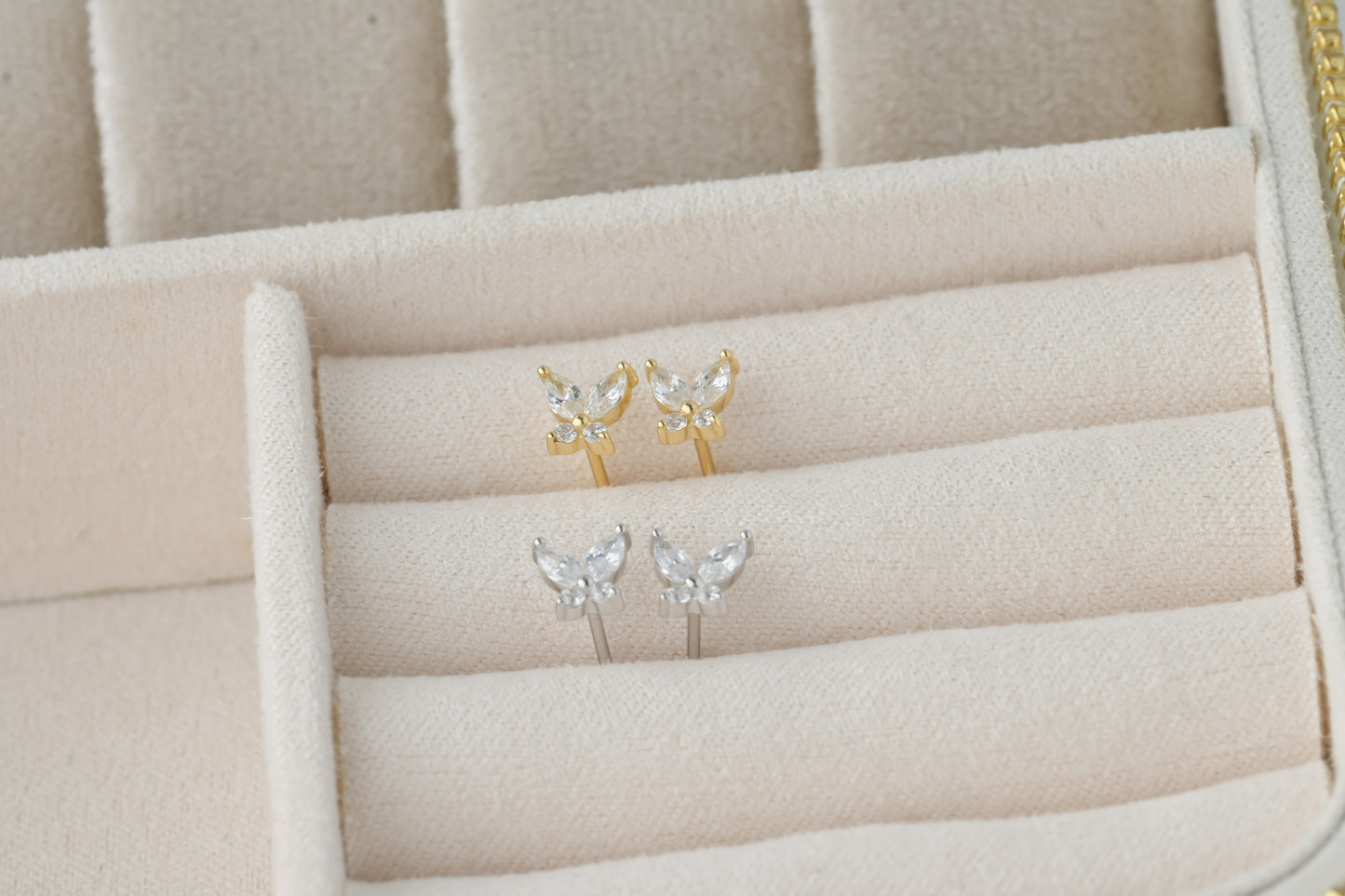 Marquise Butterfly Studs
