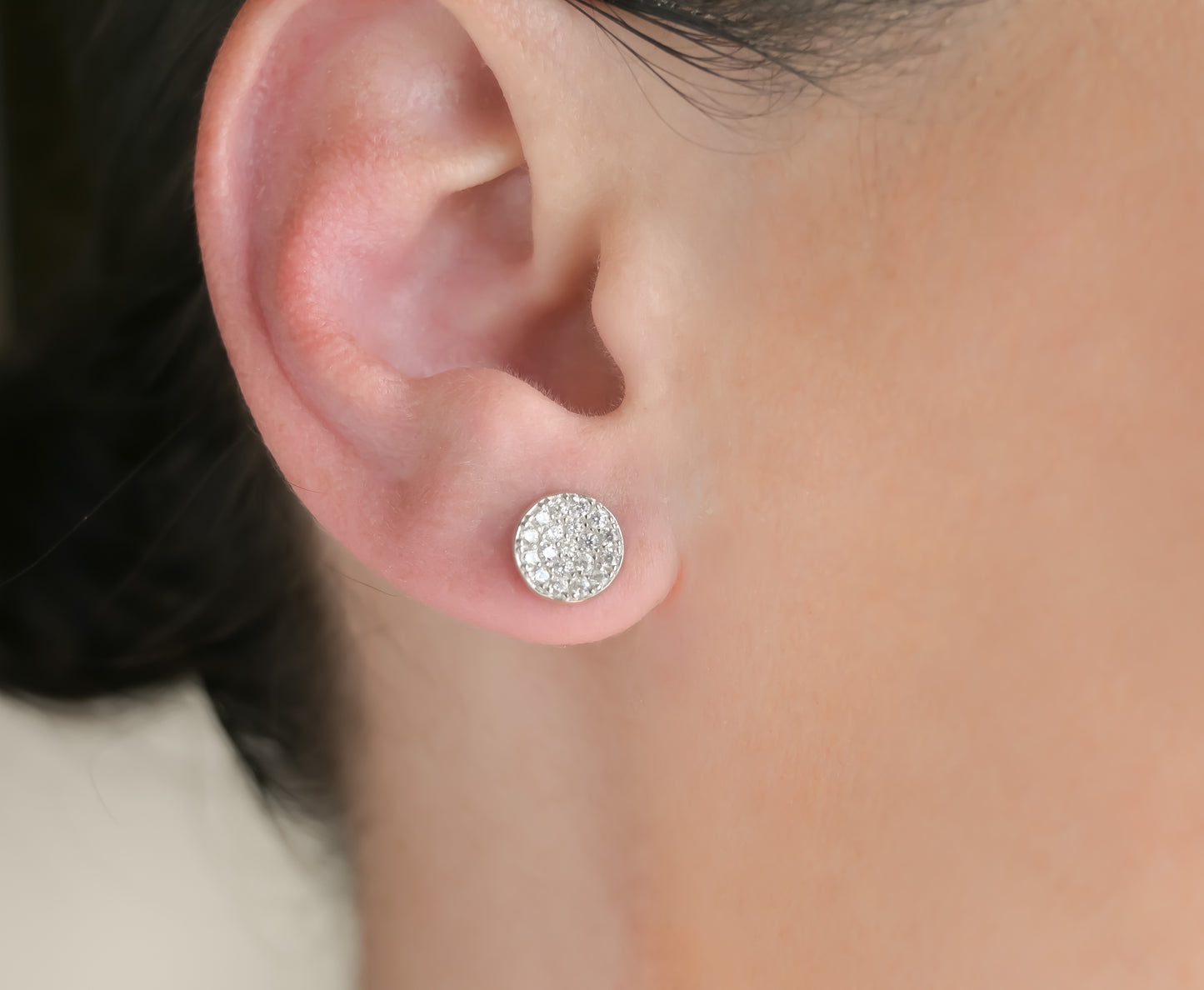 Medium Pave Diamond Studs