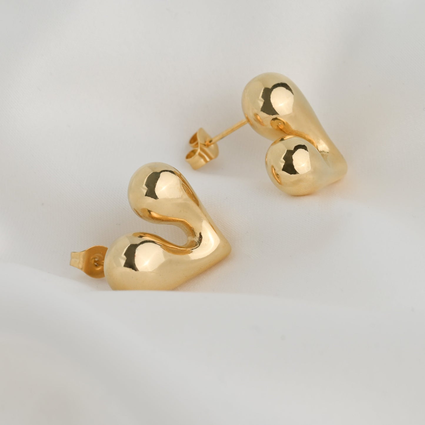 Puffed Heart Earrings
