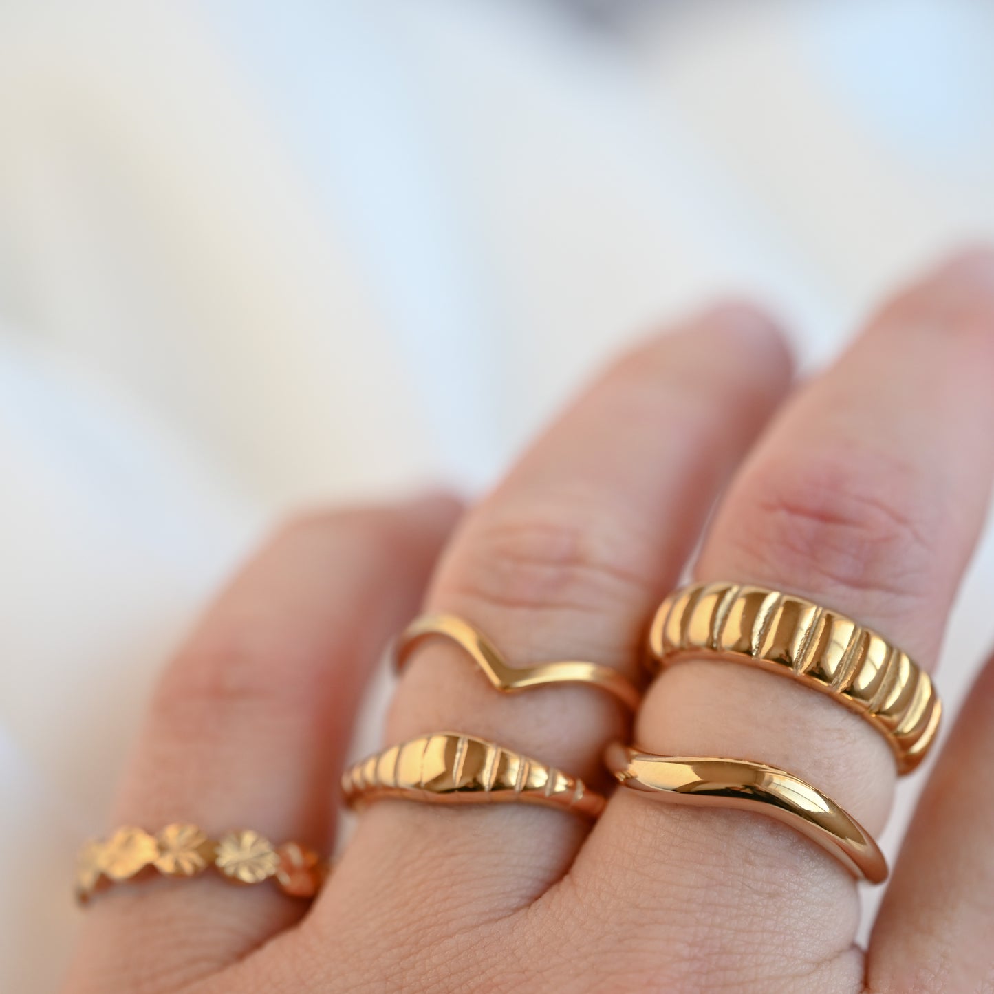 Wishbone Stacker Ring