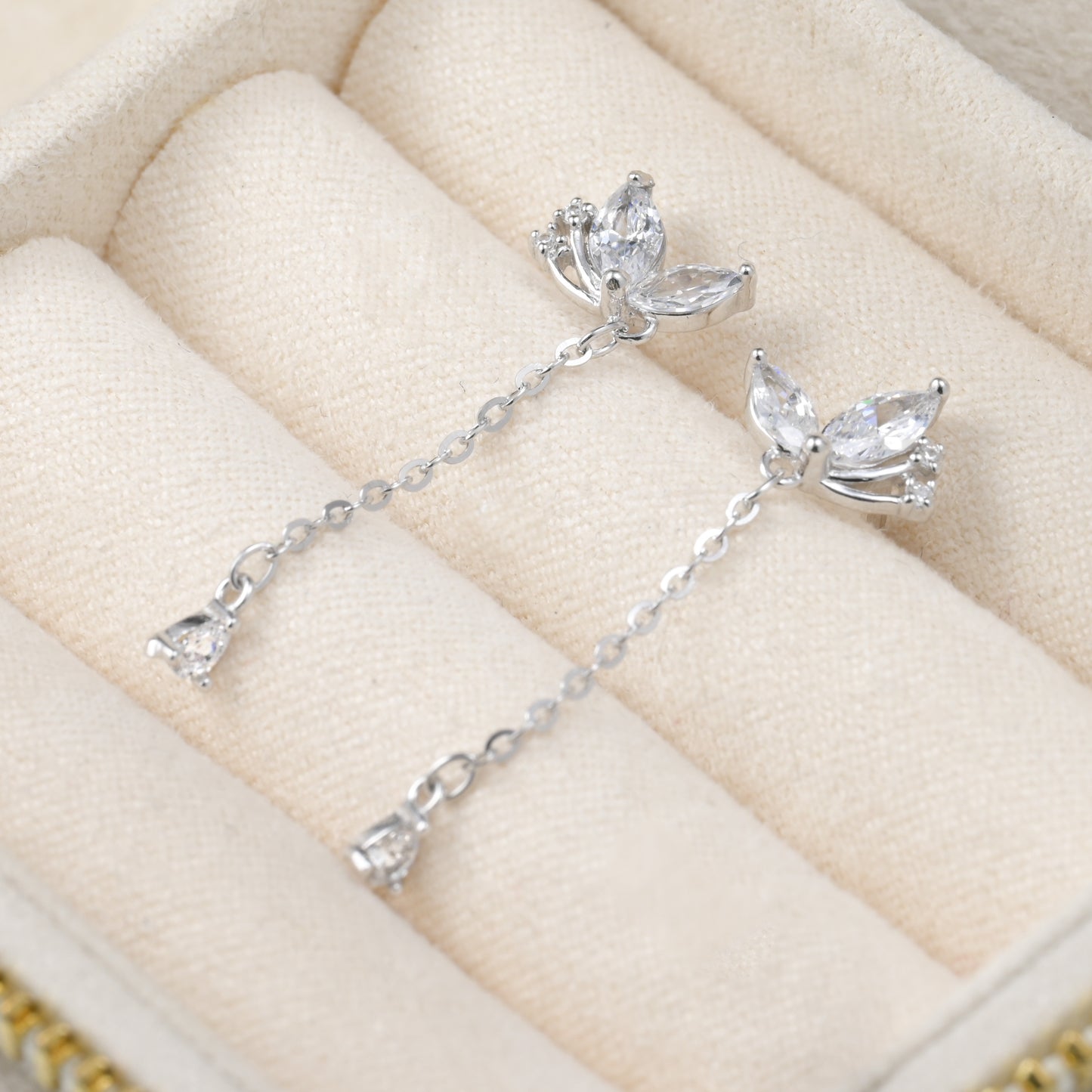 Butterfly Chain Studs