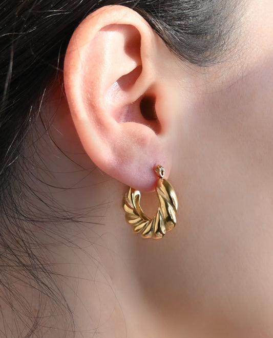Chunky Croissant Hoops