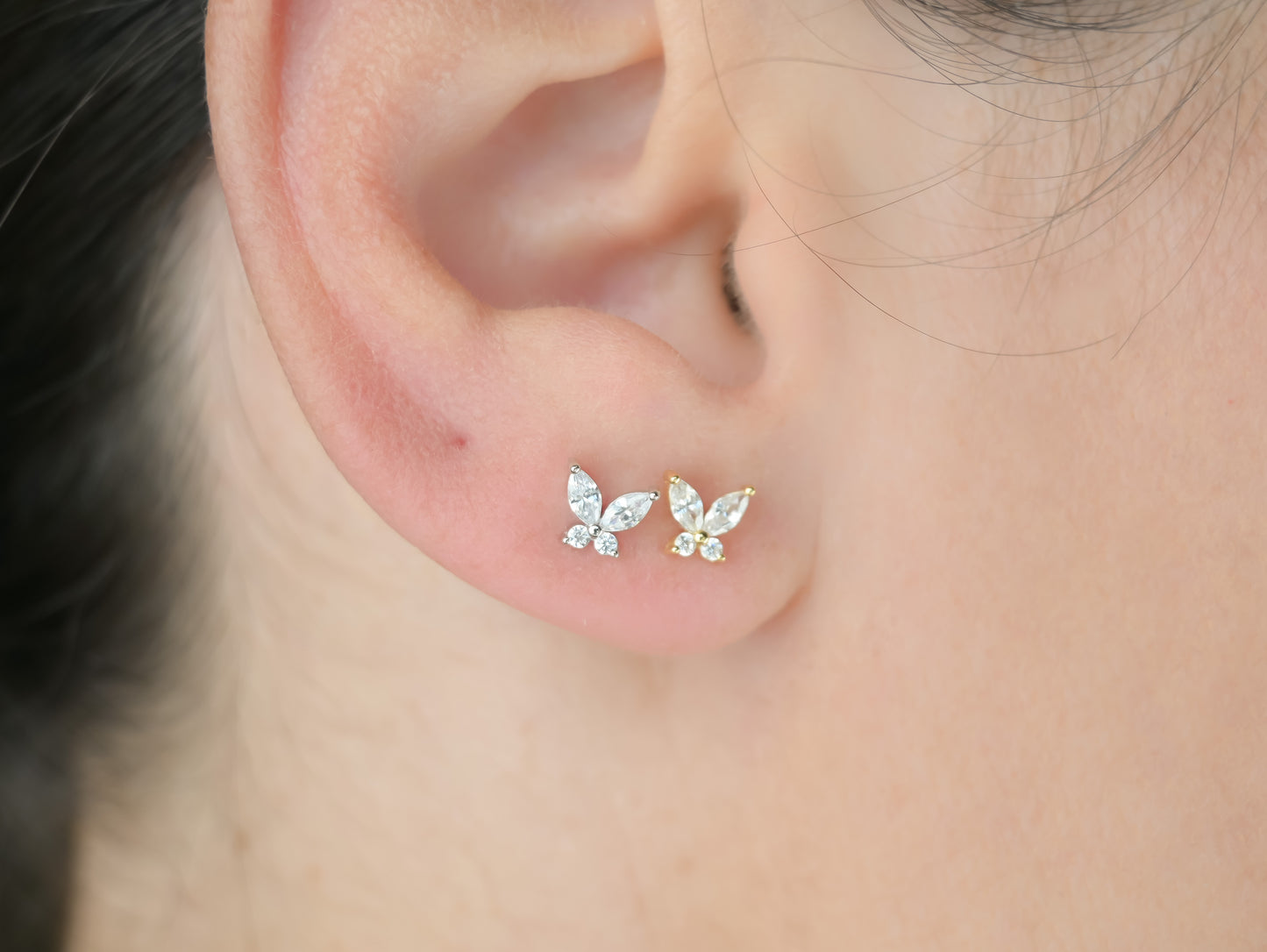 Marquise Butterfly Studs