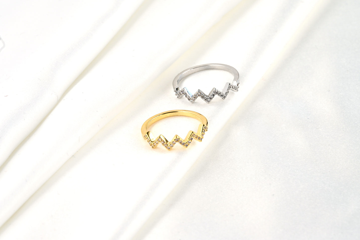Pave Zig Zag Ring
