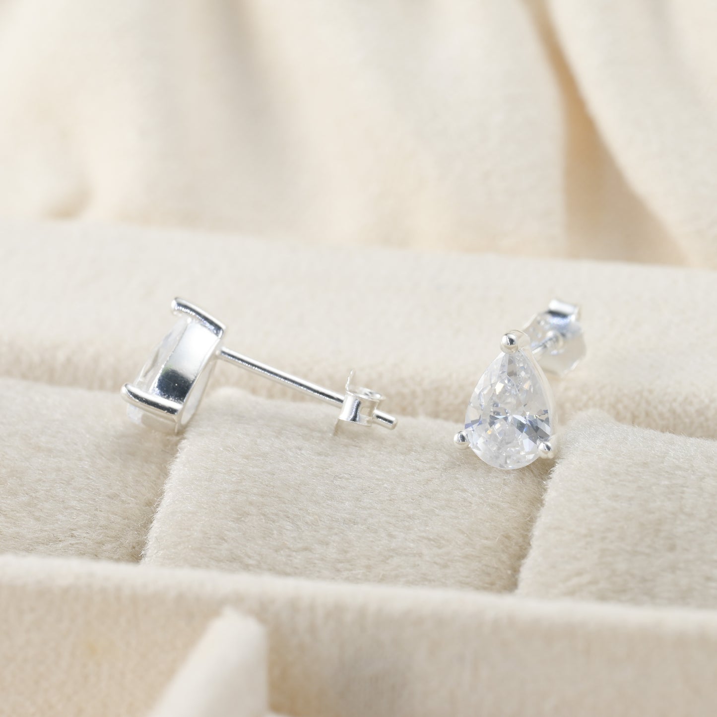 Pear Diamond Studs