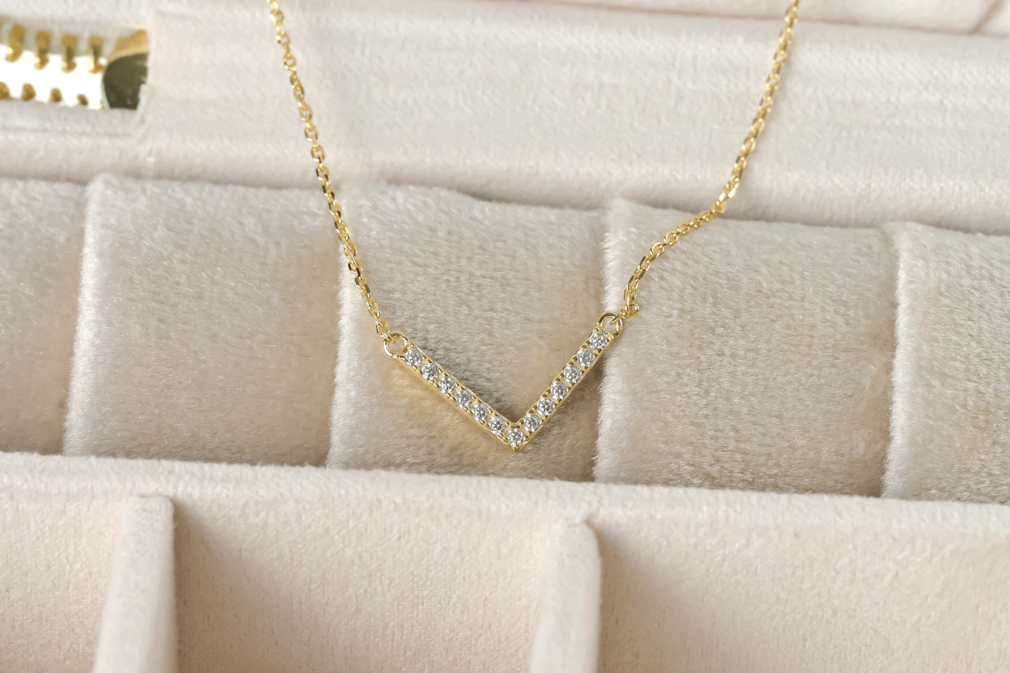 Silver Diamond Necklace