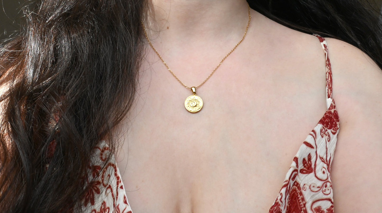 Vintage Sun Necklace