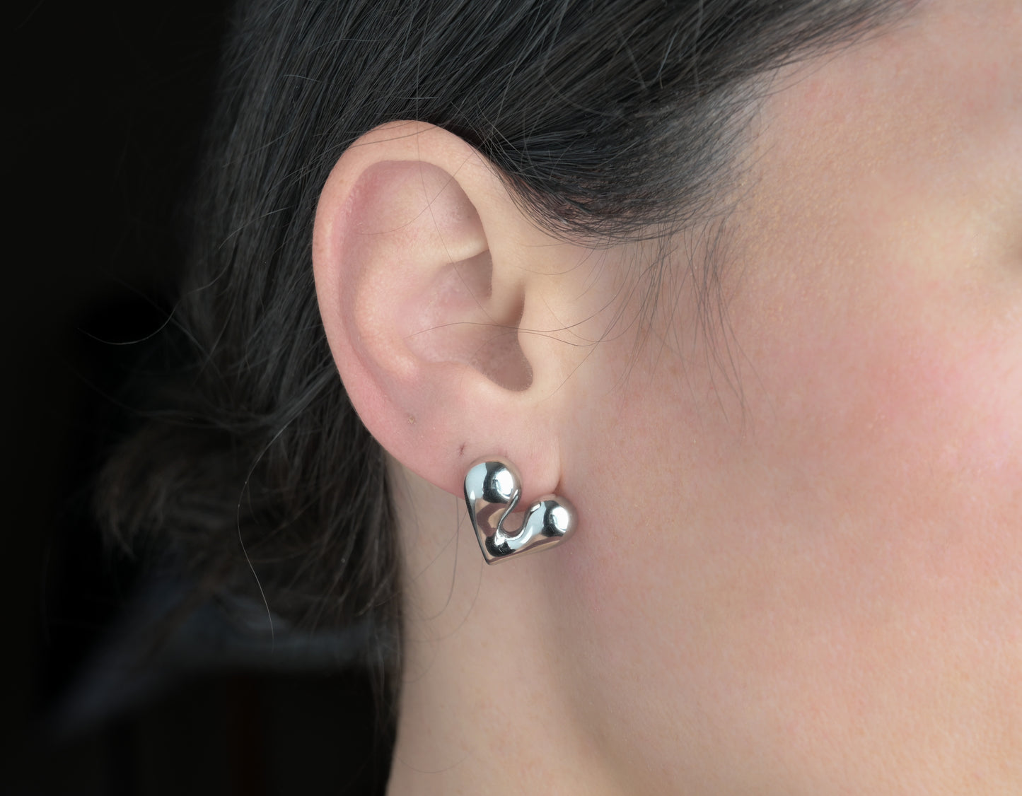 Puffed Heart Earrings