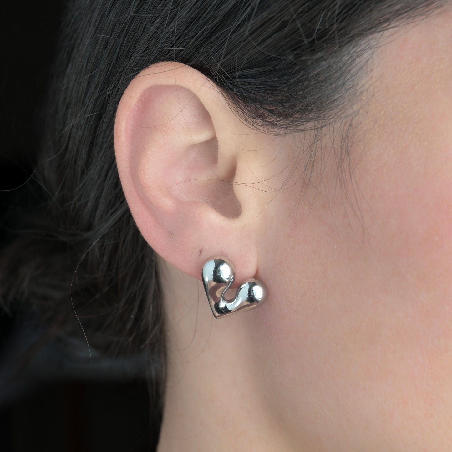 Puffed Heart Earrings