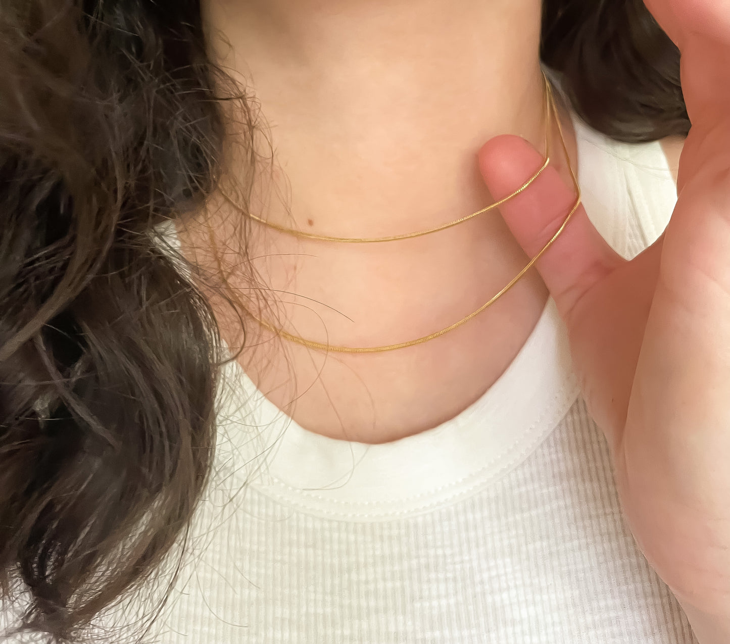 Layered Snake Chain Necklace