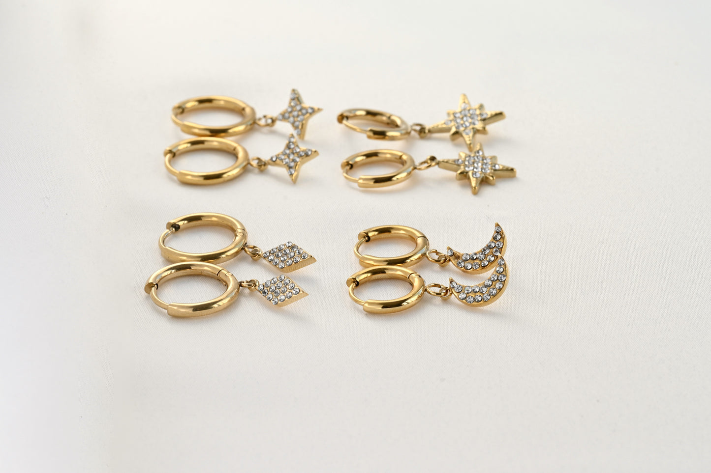 Celestial Diamond Hoops