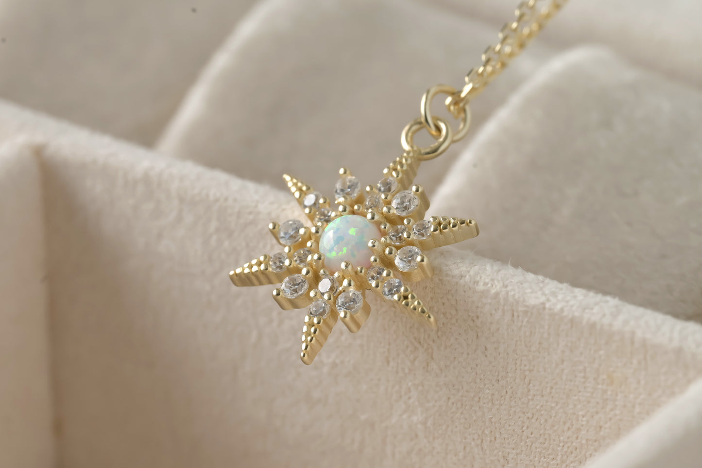 Opal North Star Necklace