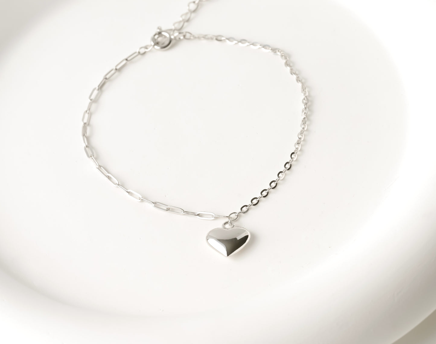 Puffy Heart Bracelet