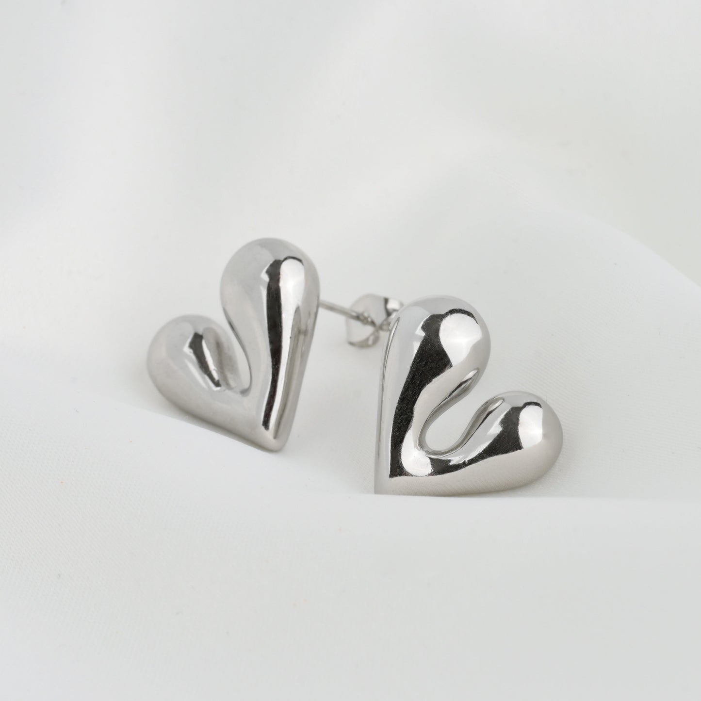 Puffed Heart Earrings