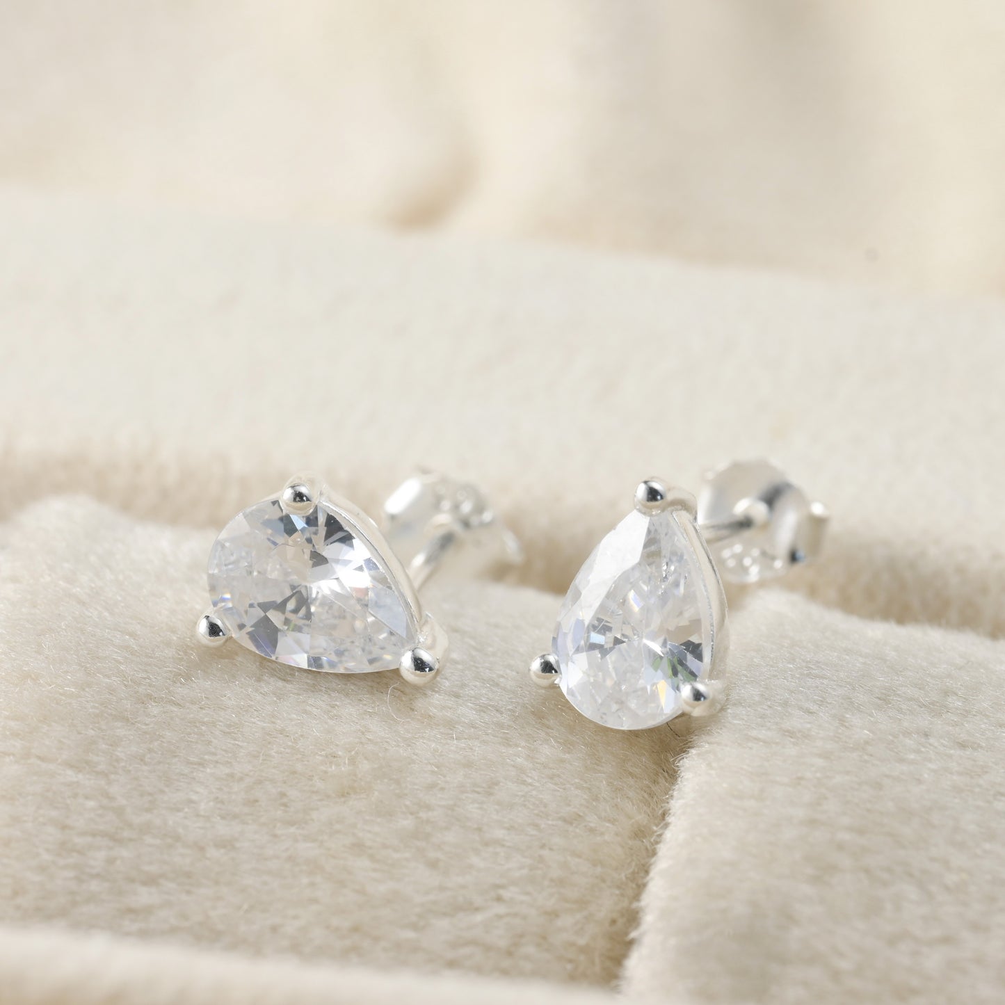 Pear Diamond Studs