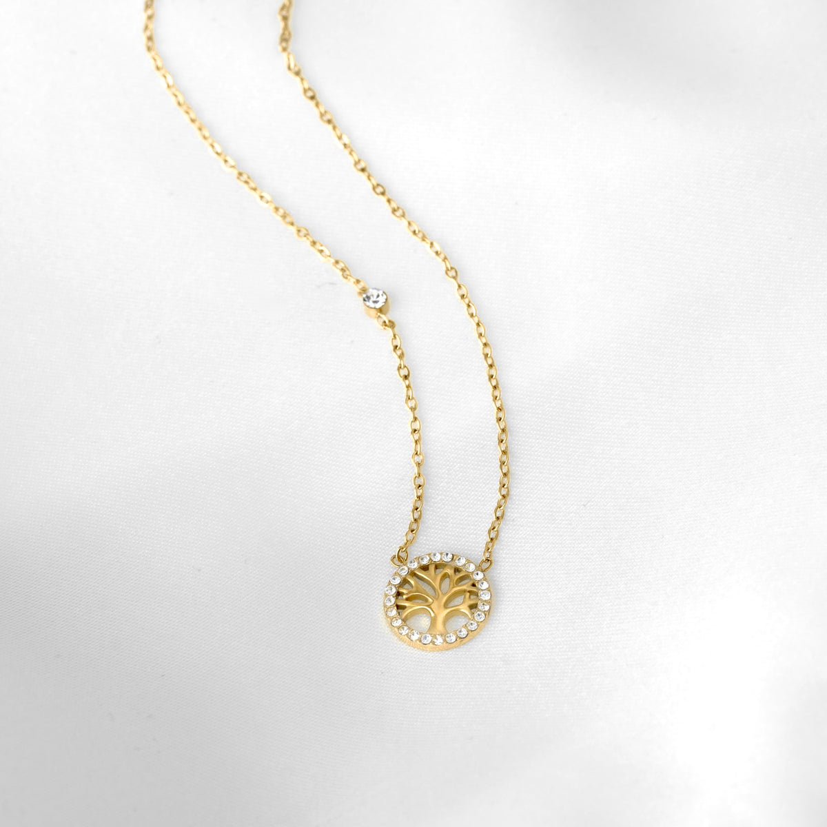 Gold Tree of Life Necklace - Stainless Steel