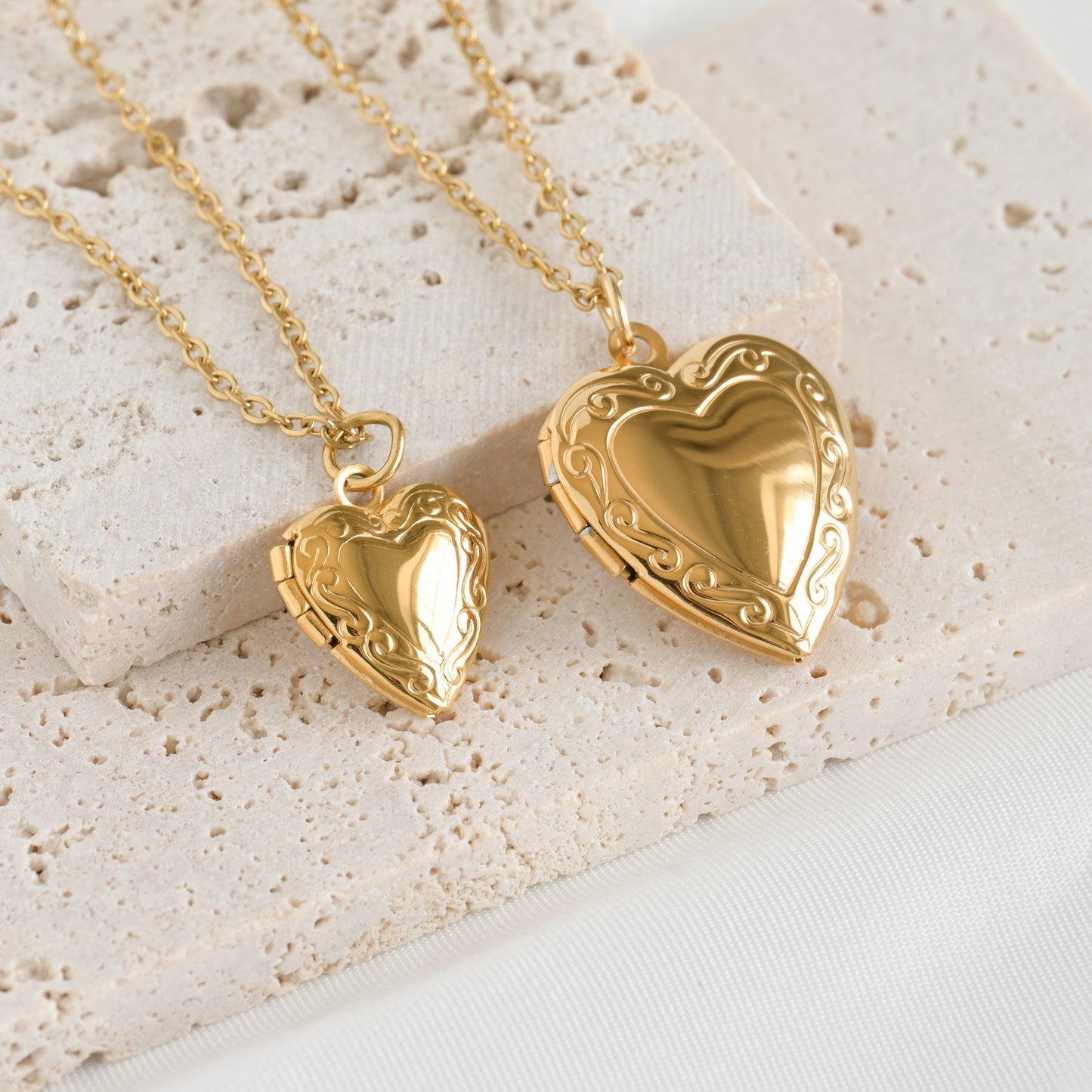 Heart Locket Pendant Necklace