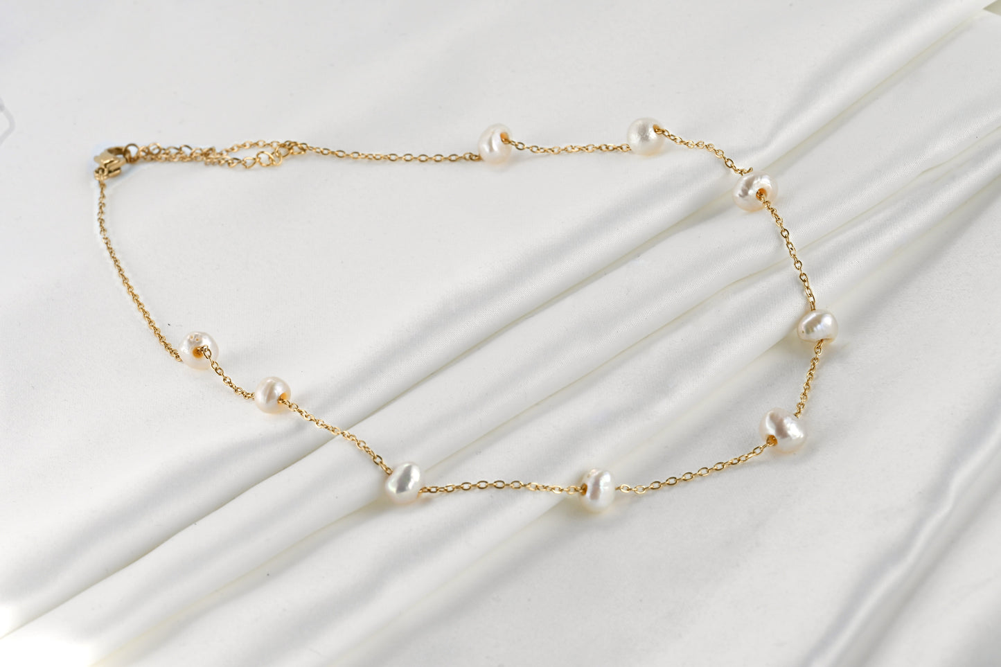 Pearl Station Necklace