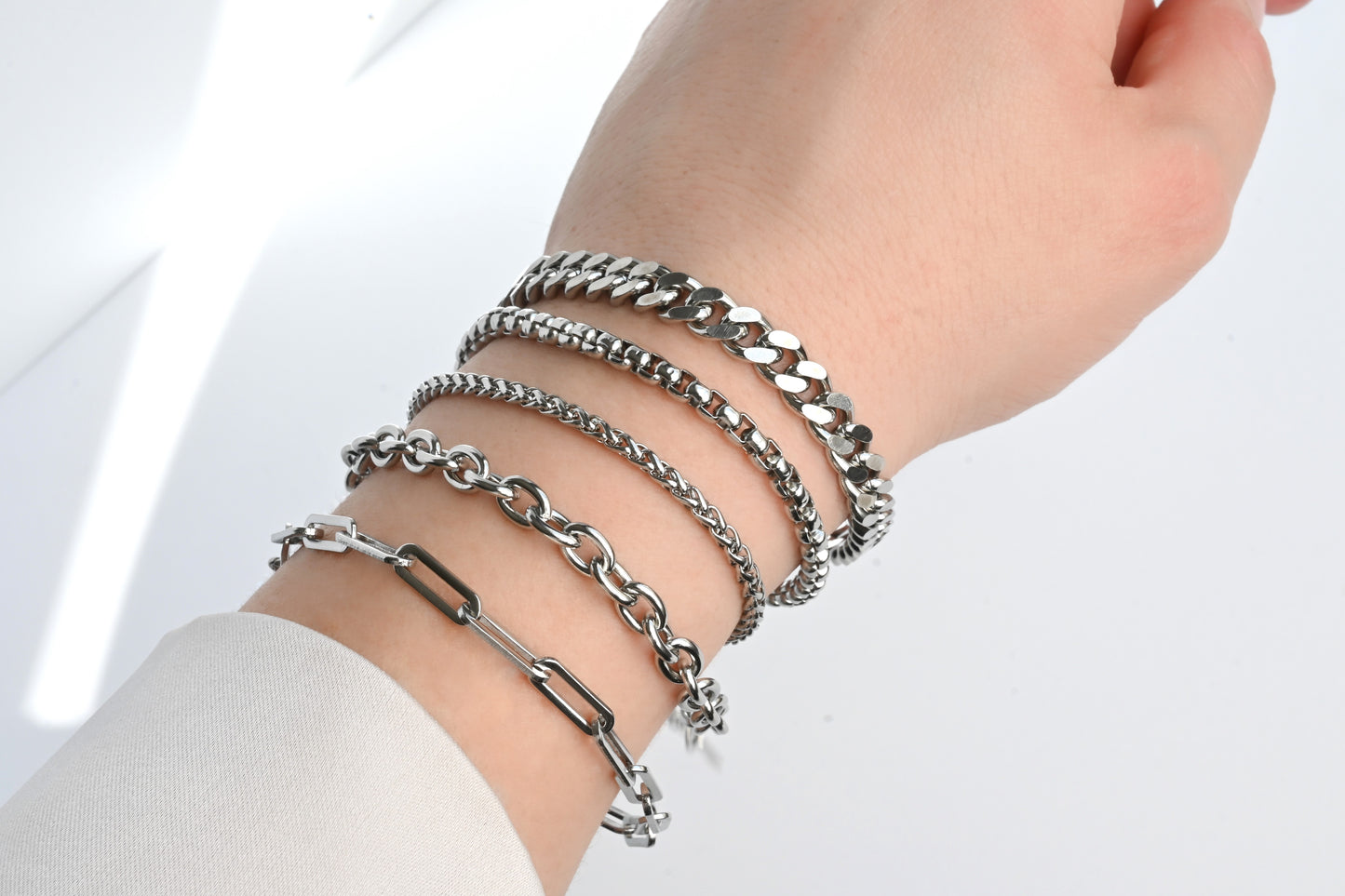 Chunky Silver Bracelets