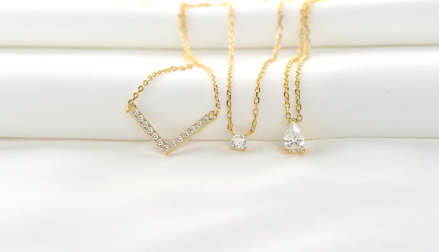 Silver Diamond Necklace