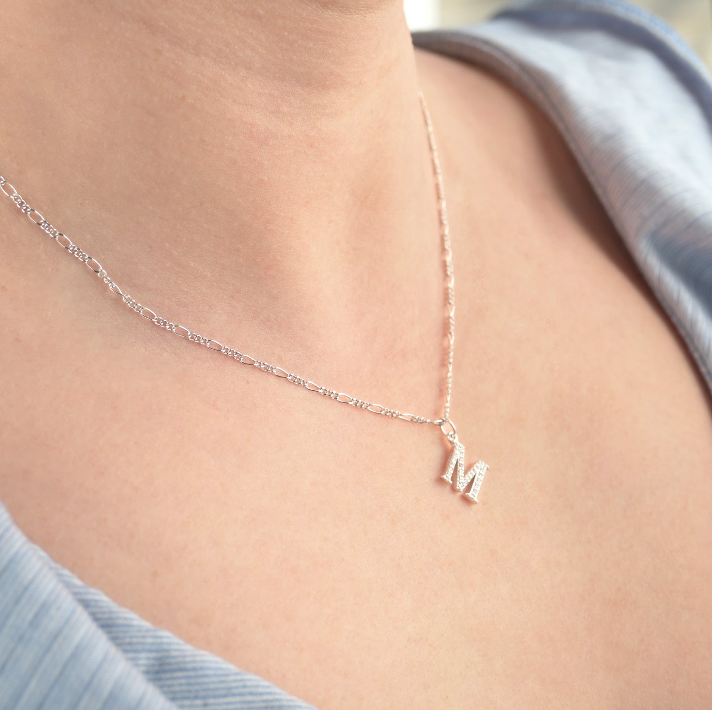 Sterling Silver Initial Necklace