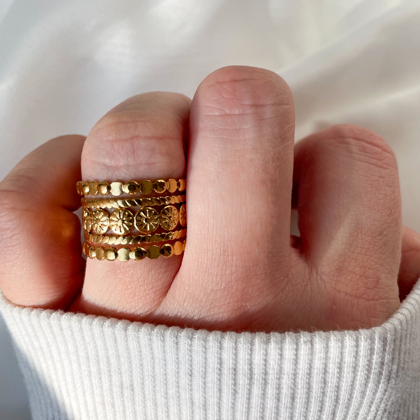 Layered Gold Rings