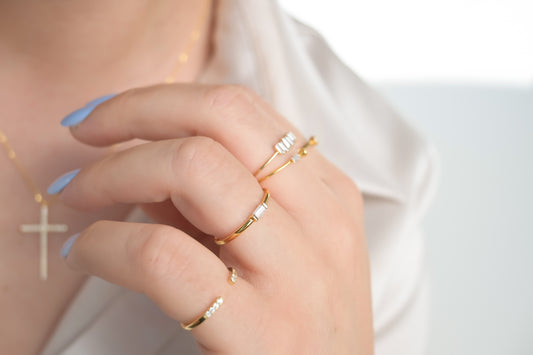 Silver Diamond Rings