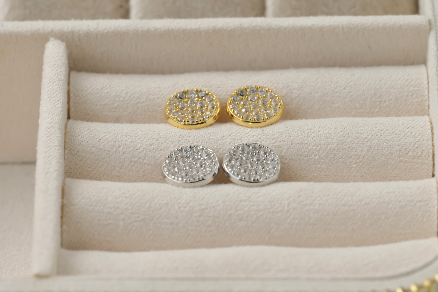 Medium Pave Diamond Studs
