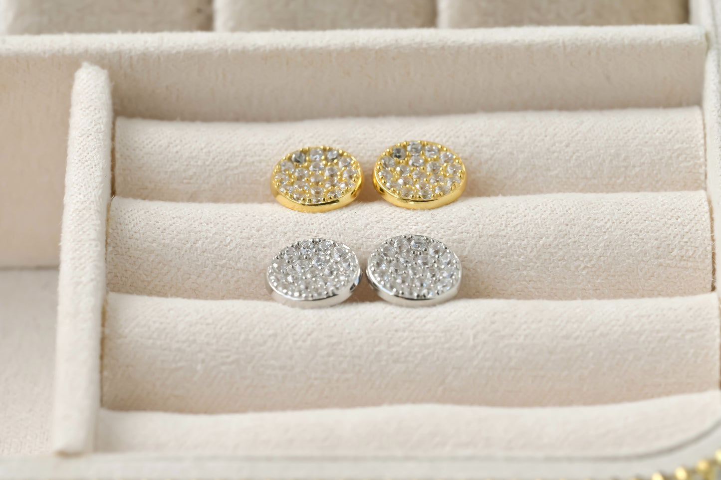 Medium Pave Diamond Studs