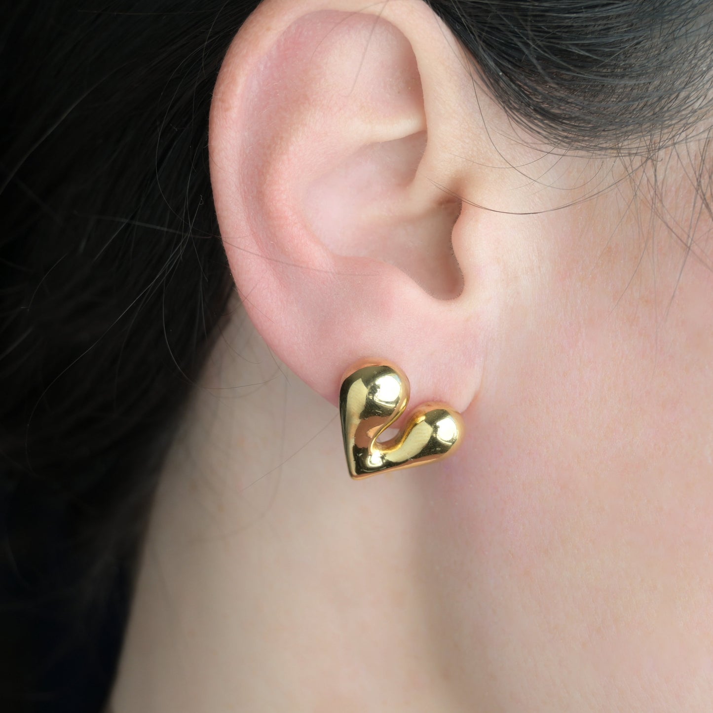 Puffed Heart Earrings