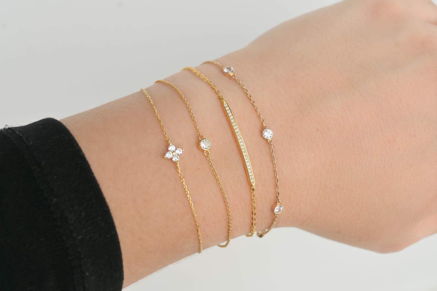 Silver Diamond Bracelets