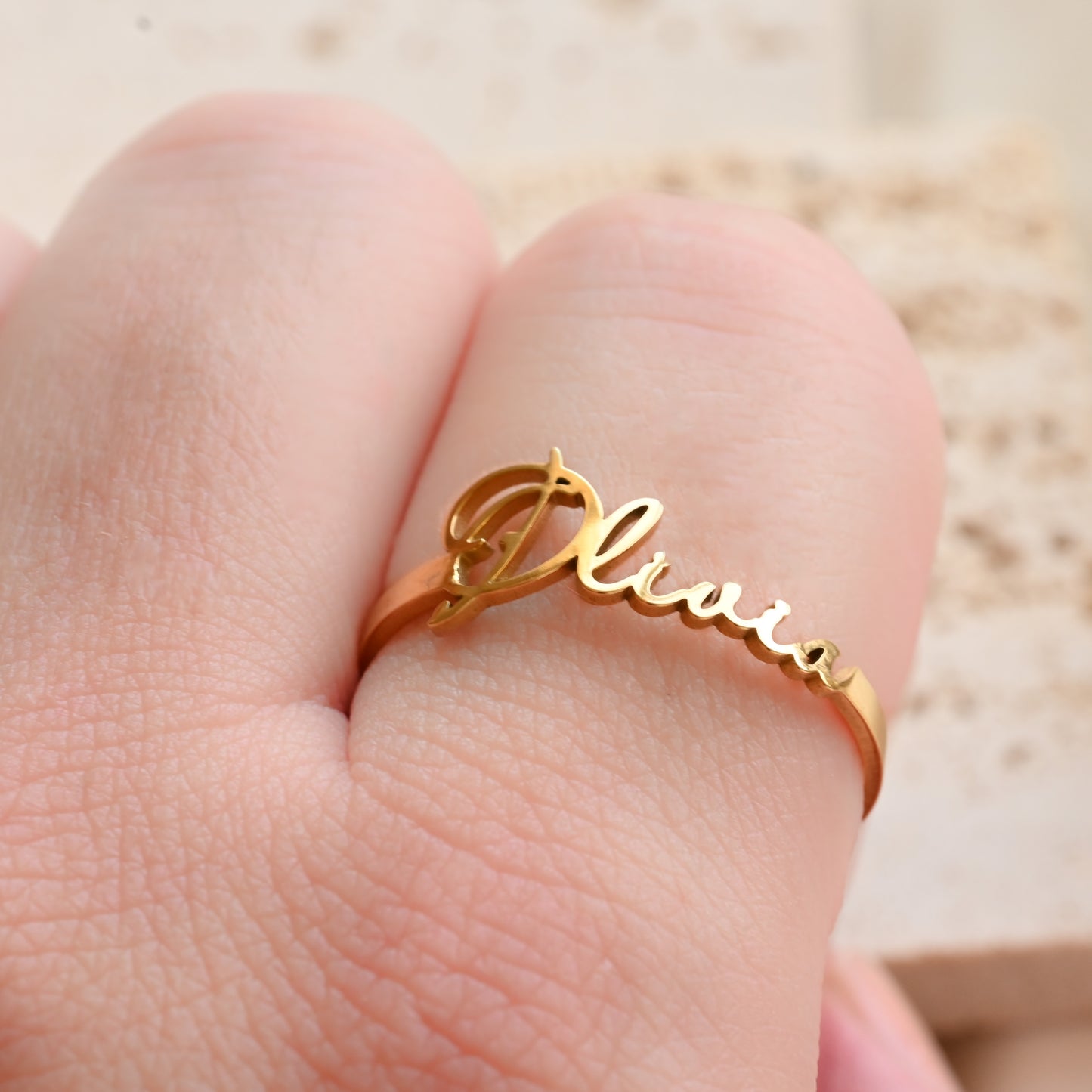 Custom Name Ring