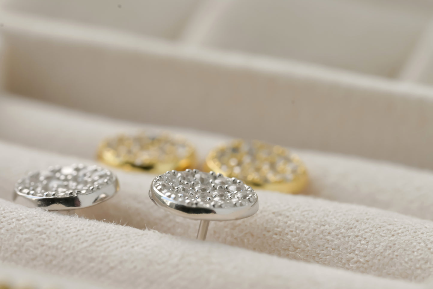 Medium Pave Diamond Studs