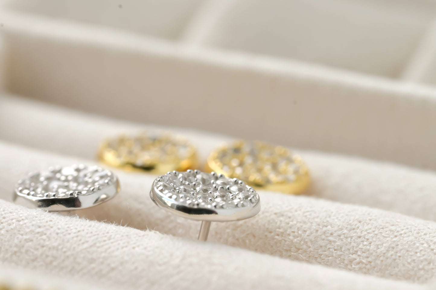 Medium Pave Diamond Studs
