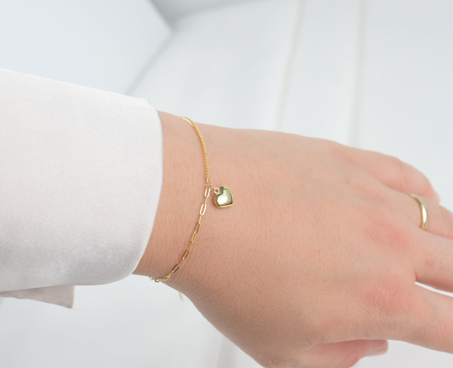 Puffy Heart Bracelet