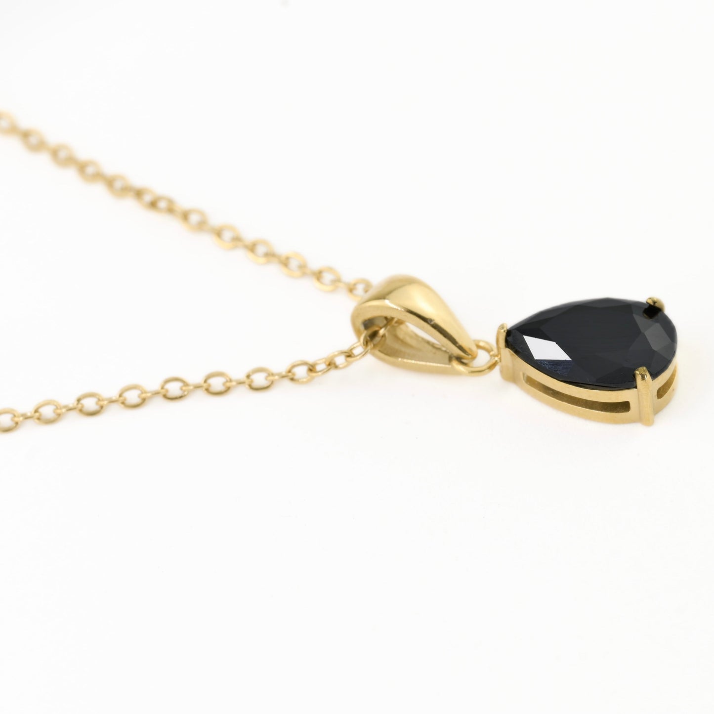 Pear Diamond Necklace - Birthstone Necklace