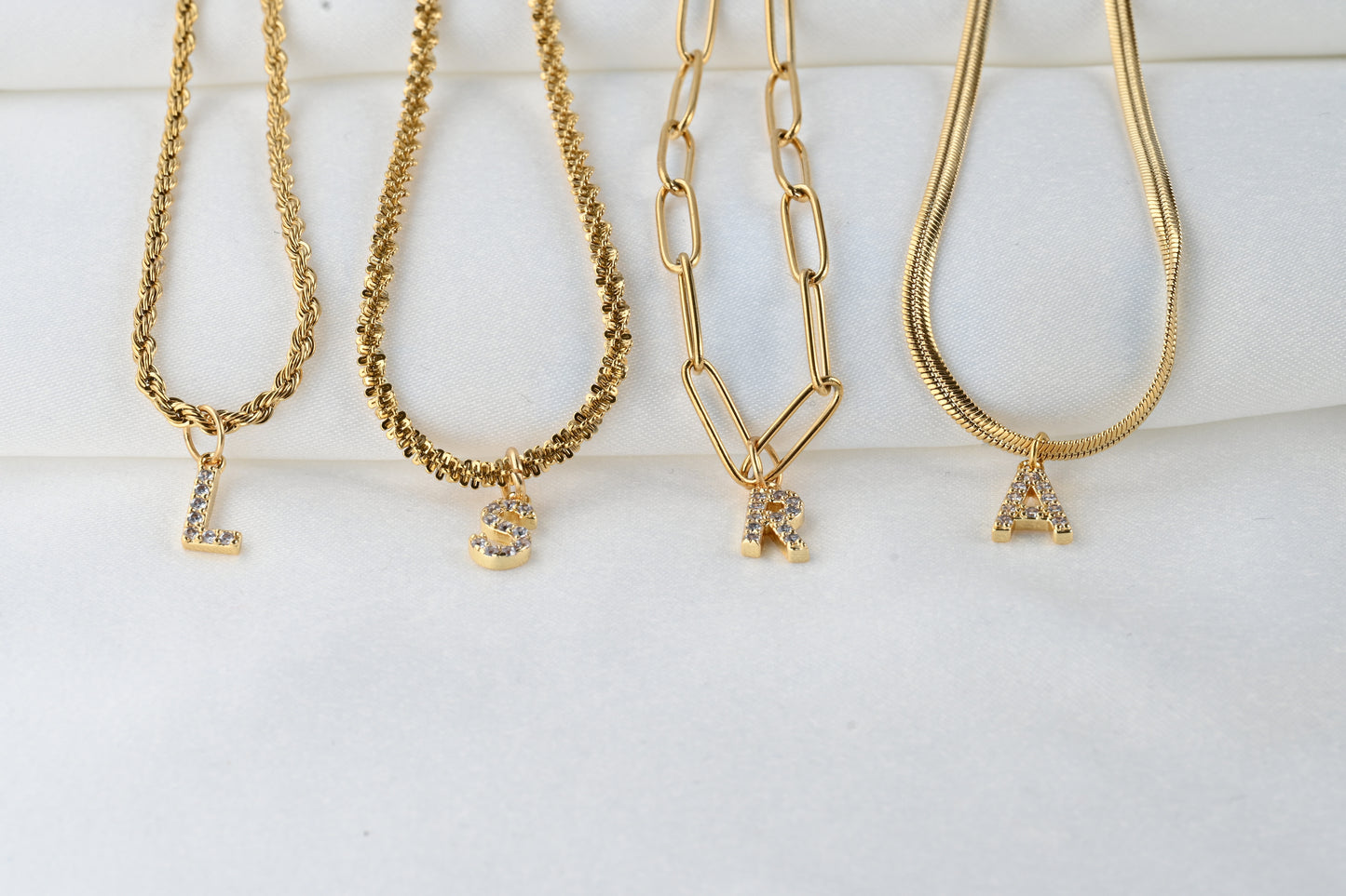 Diamond Initial Necklace