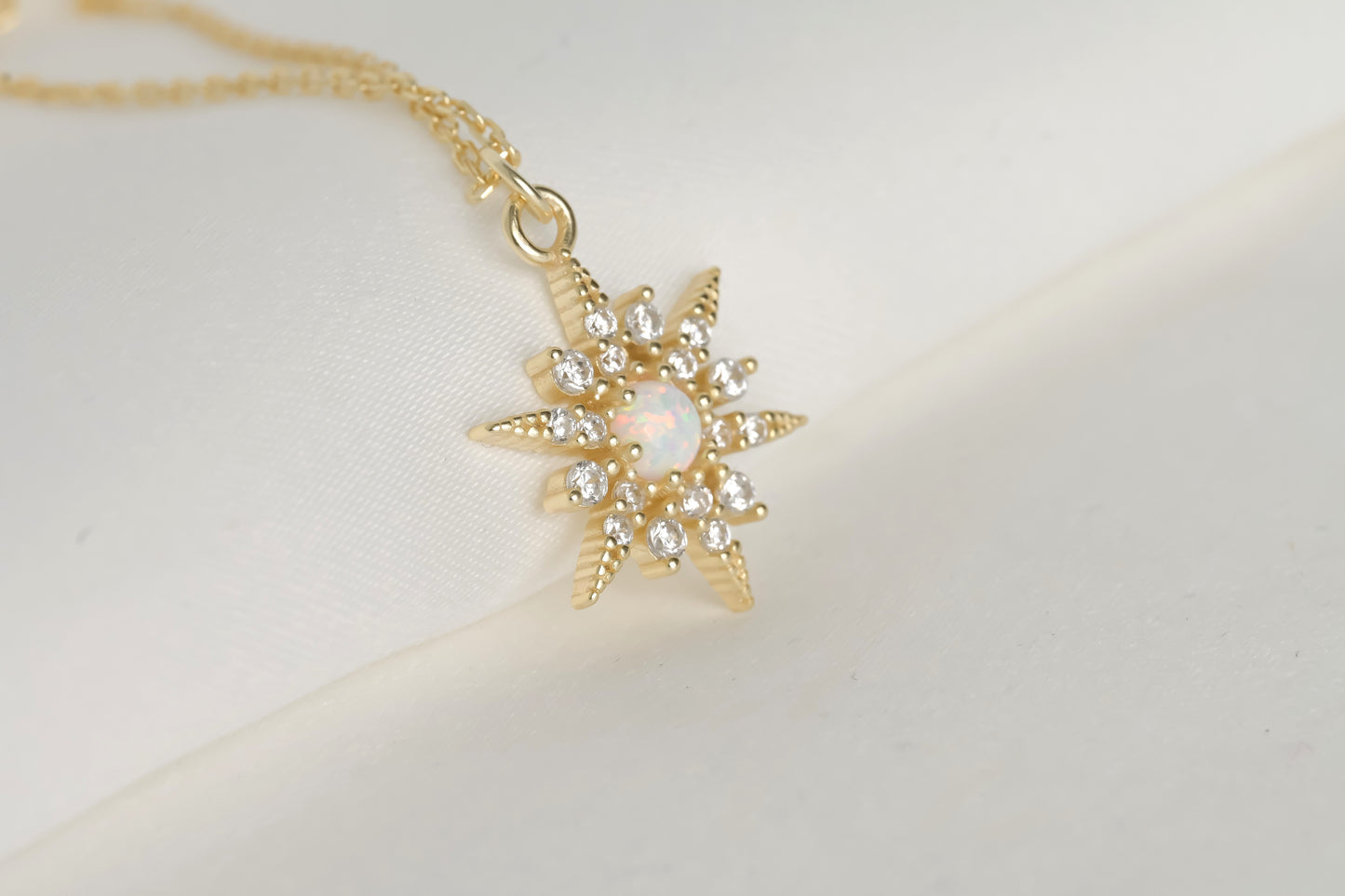 Opal North Star Necklace