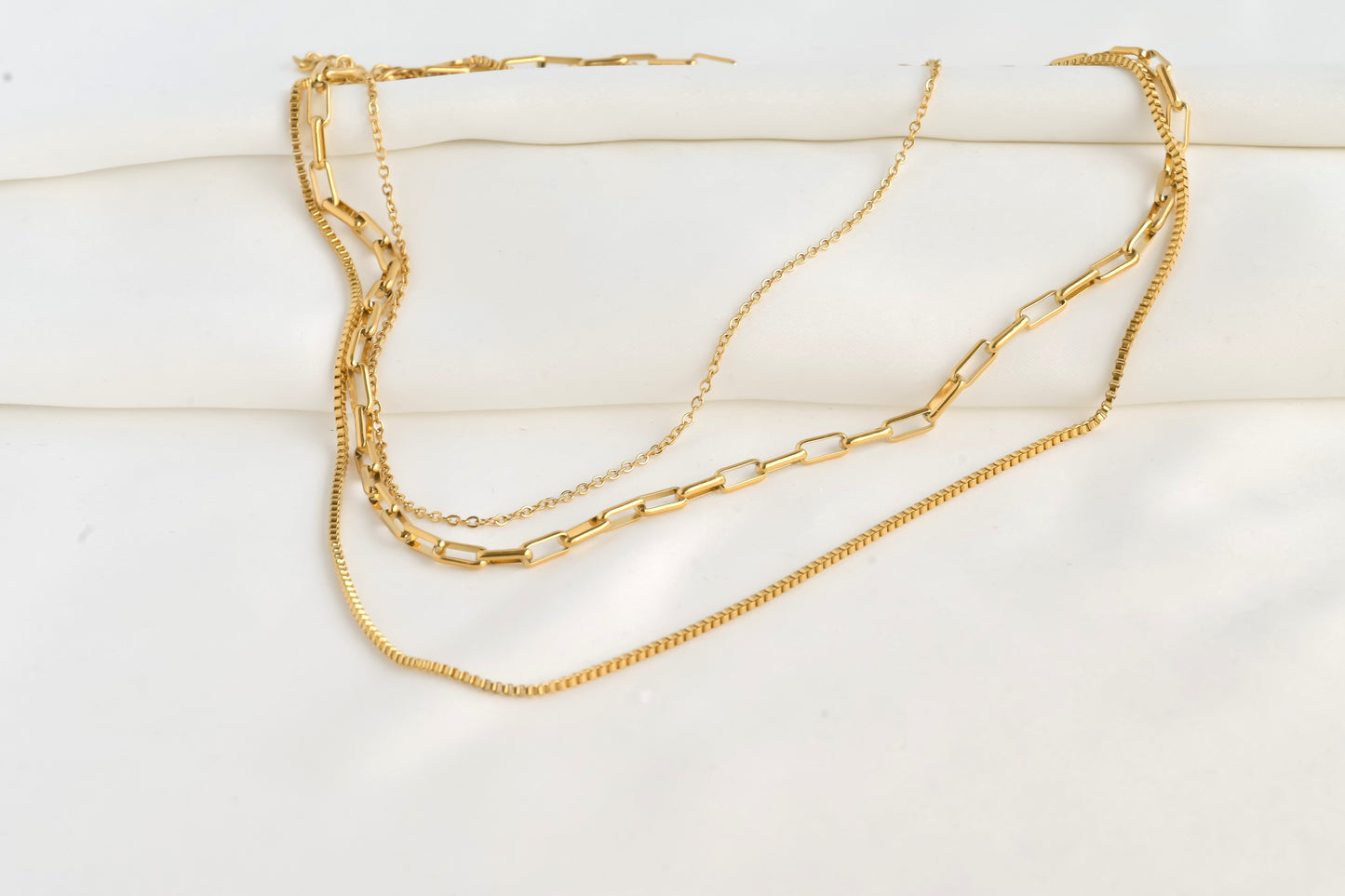 Layered Paperclip Necklace