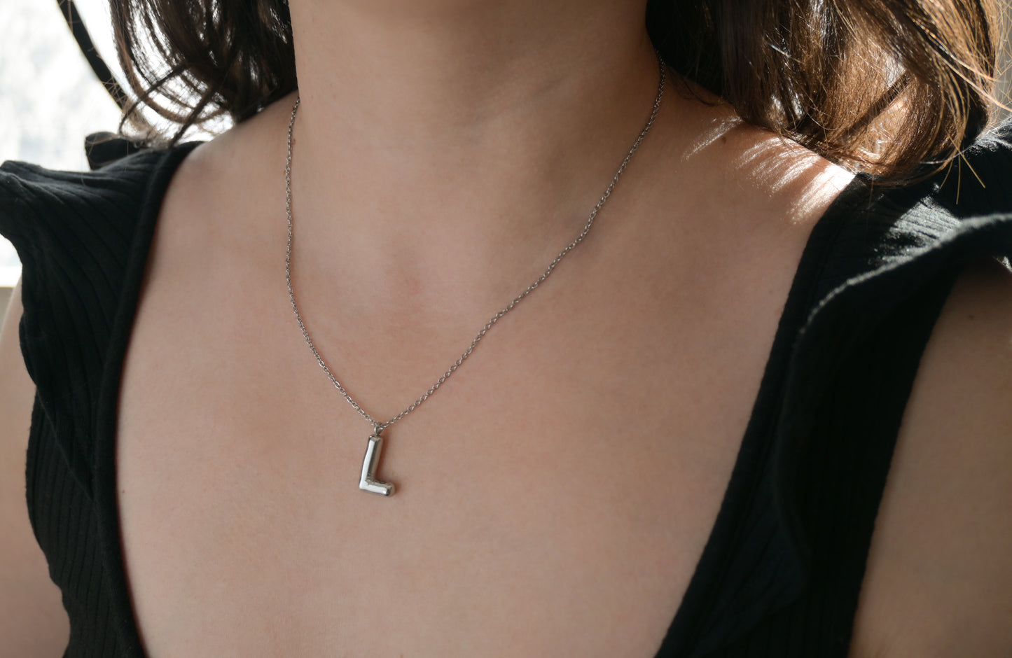 Molten Initial Necklace