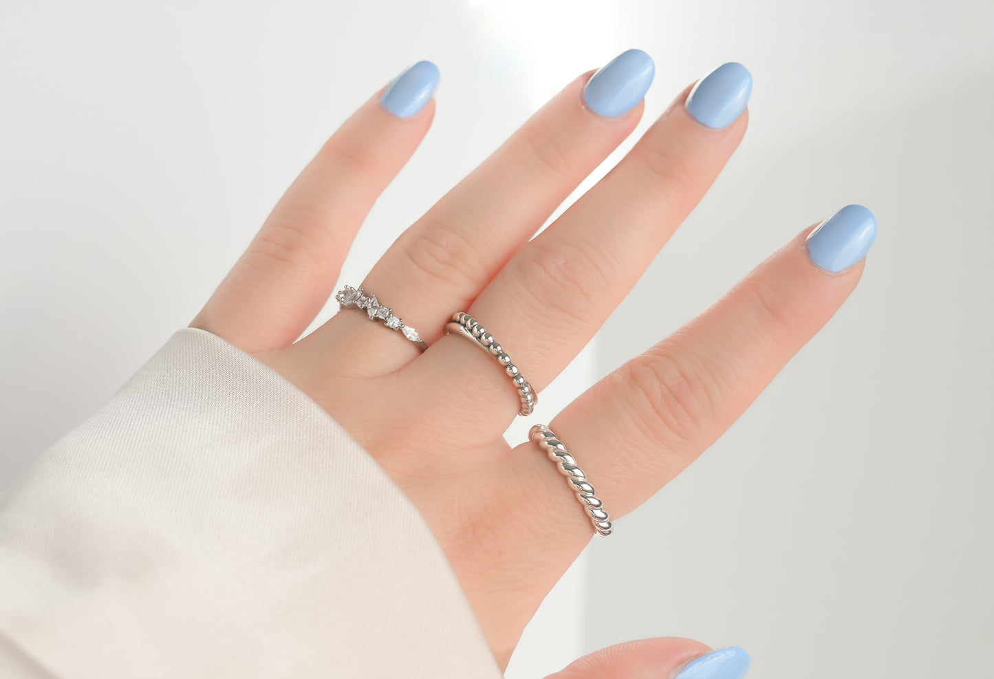 Silver Open Rings