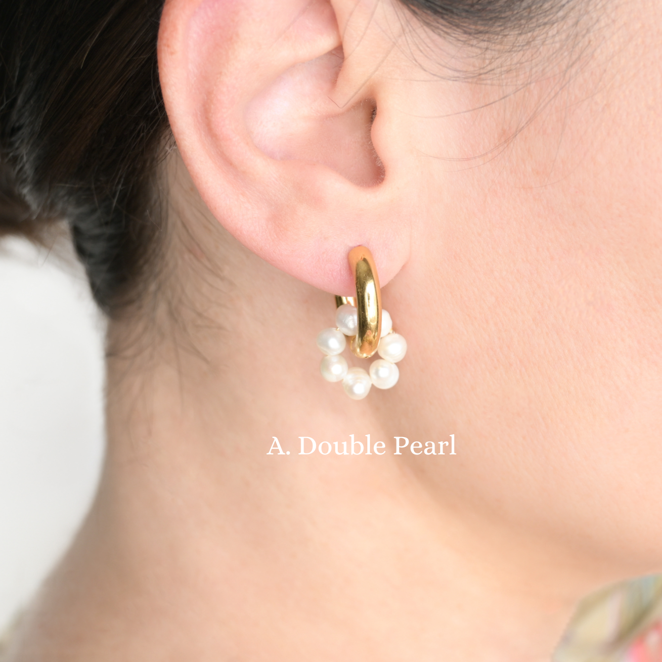 Gold Pearl Earrings